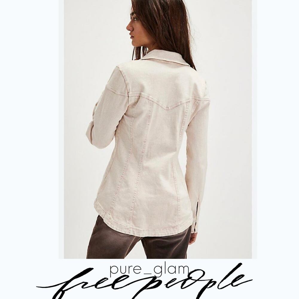 Free People denim jacket - Picture 3 of 4